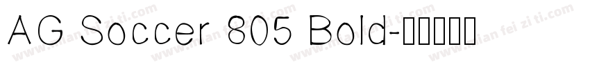 AG Soccer 805 Bold字体转换